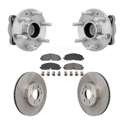 Hub Bearing Disc Brake Rotor Pad Front Kit For Chevrolet Colorado GMC Canyon RWD