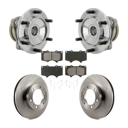 Hub Bearing Disc Brake Rotor Pads Front Kit For Toyota Tacoma 4Runner FJ Cruiser