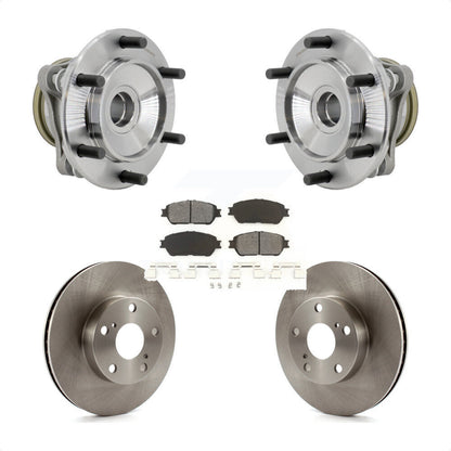 Hub Bearing Brake Rotor Pads Front Kit For 05-15 Toyota Tacoma With 5 Lug Wheels