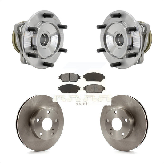 Hub Bearing Brake Rotor Pads Front Kit For 05-15 Toyota Tacoma With 5 Lug Wheels