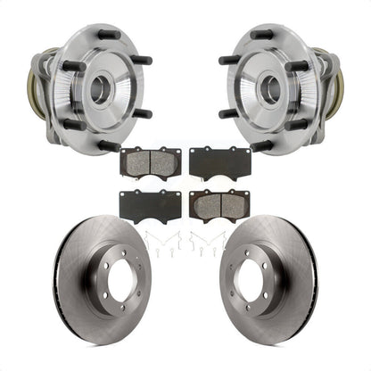 Hub Bearing Assembly Disc Brake Rotors And Pads Front Kit For Toyota 4Runner RWD