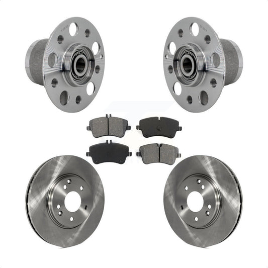 Hub Bearing Disc Brake Rotor Pads Front Kit For 2006-2007 Mercedes-Benz C350 RWD