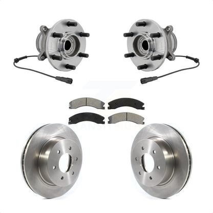 Hub Bearing Assembly Disc Brake Rotors And Pads Front Kit For Nissan TITAN XD