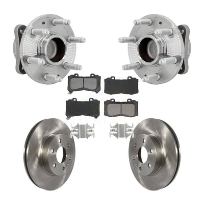 Hub Bearing Disc Brake Rotor Pad Front Kit For Chevrolet Colorado GMC Canyon RWD