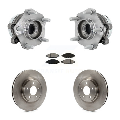Hub Bearing Assembly Disc Brake Rotors And Pads Front Kit For Nissan Murano
