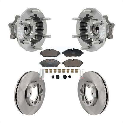 Hub Bearing Disc Brake Rotor Pads Front Kit For Ford Transit-250 Transit-350 AWD