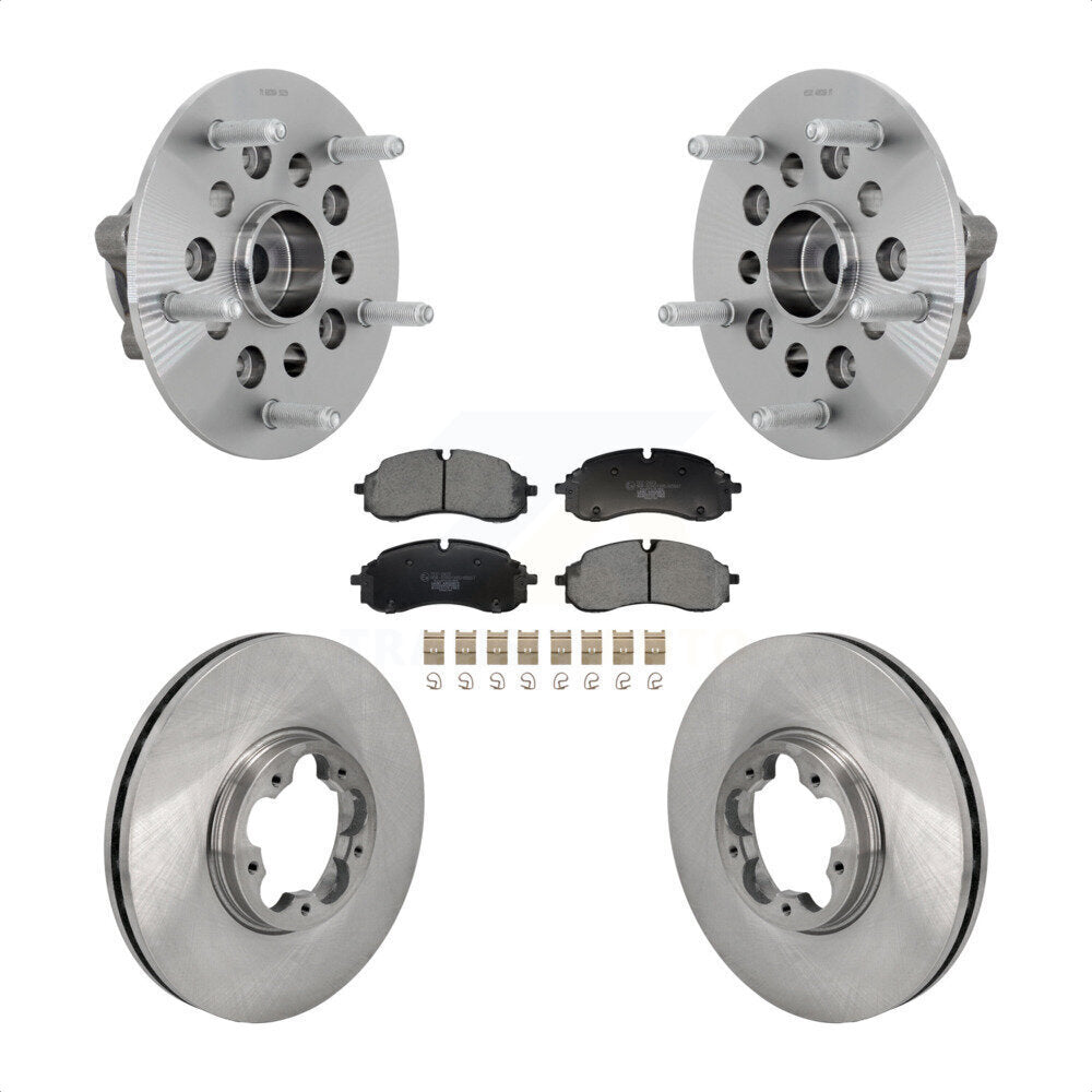 Hub Bearing Assembly Disc Brake Rotors And Pads Front Kit For Ford E-Transit