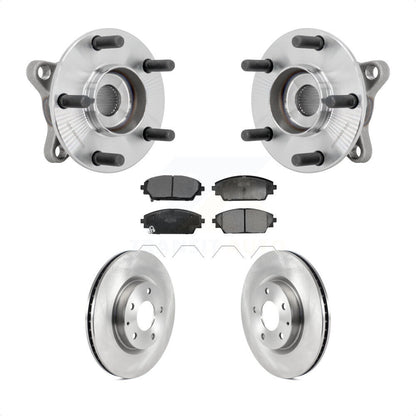 Hub Bearing Assembly Disc Brake Rotor & Pads Front Kit For 2020-2022 Mazda CX-30