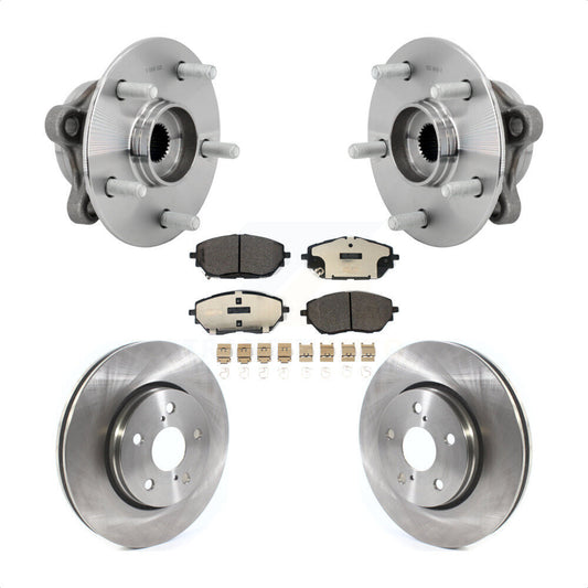 Hub Bearing Assembly Disc Brake Rotor And Ceramic Pads Front Kit For Toyota C-HR