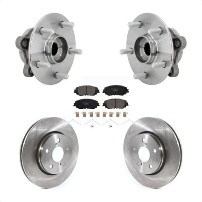 Hub Bearing Assembly Disc Brake Rotor And Ceramic Pads Front Kit For Toyota C-HR