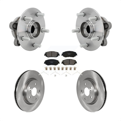 Hub Bearing Disc Brake Rotor & Pads Front Kit For Toyota C-HR Lexus UX250h UX200