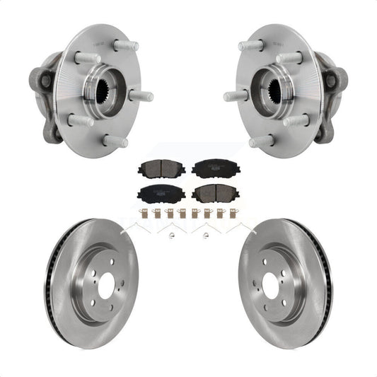 Hub Bearing Disc Brake Rotor & Pads Front Kit For Toyota C-HR Lexus UX250h UX200