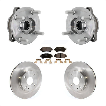 Hub Bearing Assembly Disc Brake Rotor & Pads Front Kit For Toyota Yaris iA Scion