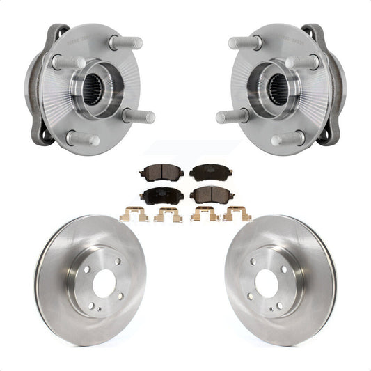 Hub Bearing Assembly Disc Brake Rotor & Pads Front Kit For Toyota Yaris iA Scion