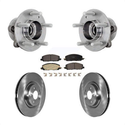 Hub Bearing Brake Rotor & Pad Front Kit For Ford Explorer Lincoln Aviator Police