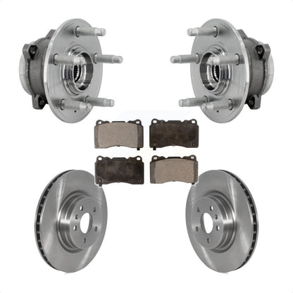 Hub Bearing Assembly Disc Brake Rotors And Ceramic Pads Front Kit For Tesla S X