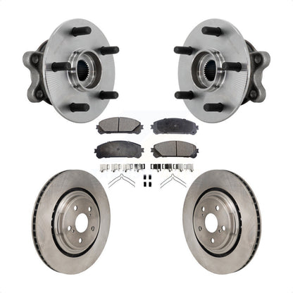 Hub Bearing Assembly Brake Rotor & Pad Front Kit For 2020-2022 Toyota Highlander