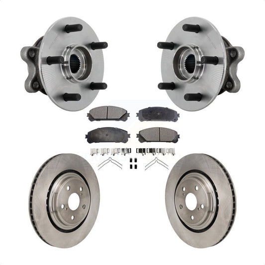 Hub Bearing Assembly Brake Rotor & Pad Front Kit For 2020-2022 Toyota Highlander