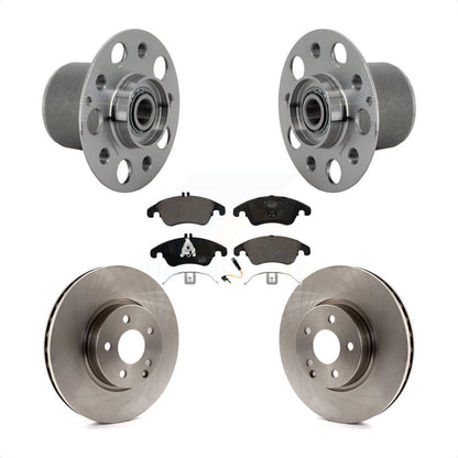 Hub Bearing Assembly Brake Rotor Pads Front Kit For Mercedes-Benz E350 E400 E250