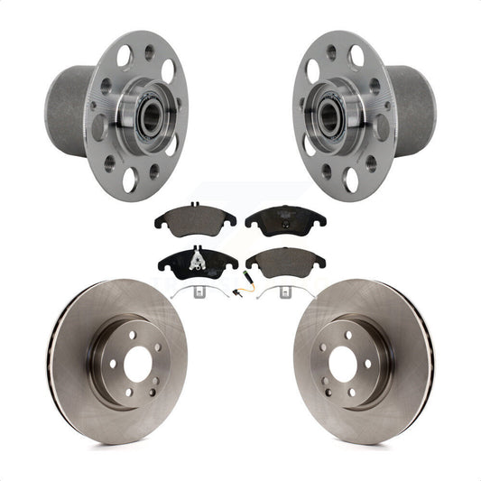 Hub Bearing Assembly Brake Rotor Pads Front Kit For Mercedes-Benz E350 E400 E250