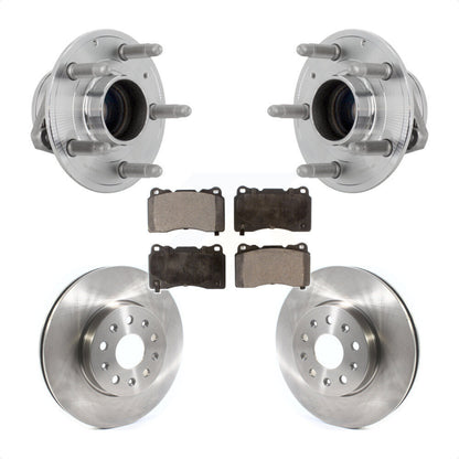 Hub Bearing Disc Brake Rotor Pad Front Kit For Chevrolet Camaro Cadillac CTS CT6