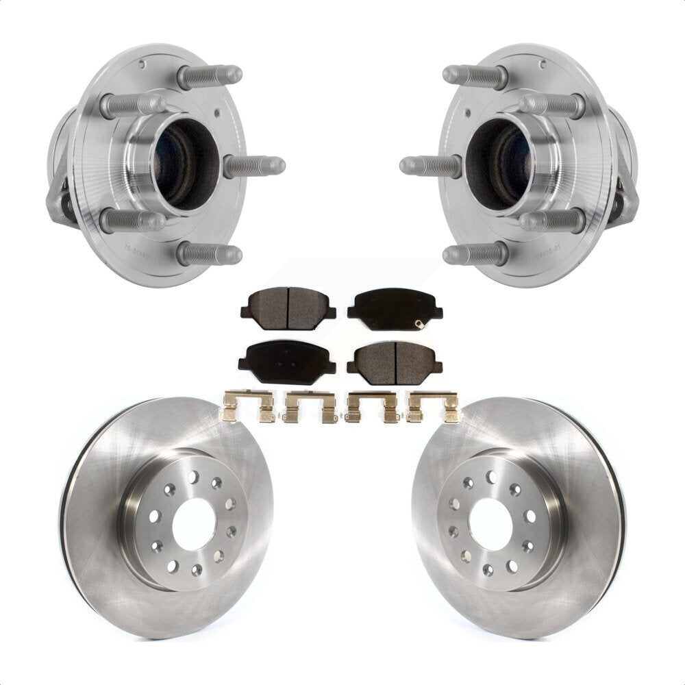 Hub Bearing Assembly Disc Brake Rotors And Pads Front Kit For Chevrolet Camaro
