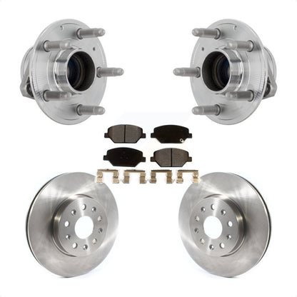 Hub Bearing Assembly Disc Brake Rotors And Pads Front Kit For Chevrolet Camaro