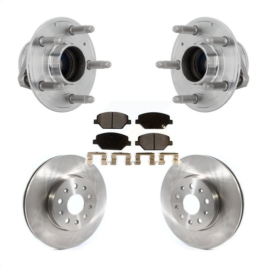 Hub Bearing Assembly Disc Brake Rotors And Pads Front Kit For Chevrolet Camaro