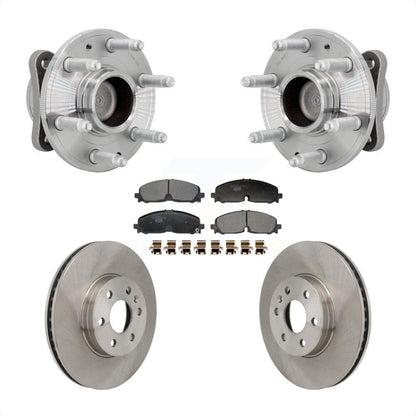 Hub Bearing Disc Brake Rotor Pad Front Kit For Chevrolet Colorado GMC Canyon RWD