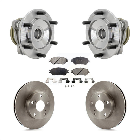 Hub Bearing Brake Rotor Pads Front Kit For 05-15 Toyota Tacoma With 5 Lug Wheels