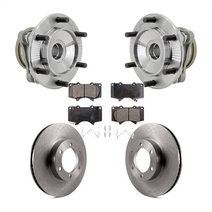 Hub Bearing Assembly Disc Brake Rotors And Pads Front Kit For Toyota 4Runner RWD