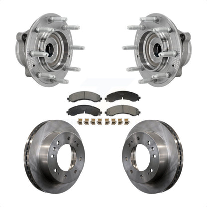 Hub Bearing Brake Rotor Pad Front Kit For GMC Chevrolet Silverado 2500 HD Sierra