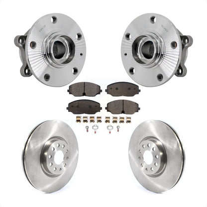 Hub Bearing Assembly Brake Rotor Pads Front Kit For Volkswagen Atlas Cross Sport