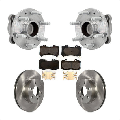 Hub Bearing Disc Brake Rotor Pad Front Kit For Chevrolet Colorado GMC Canyon RWD