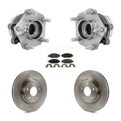 Hub Bearing Assembly Disc Brake Rotors And Pads Front Kit For Nissan Murano