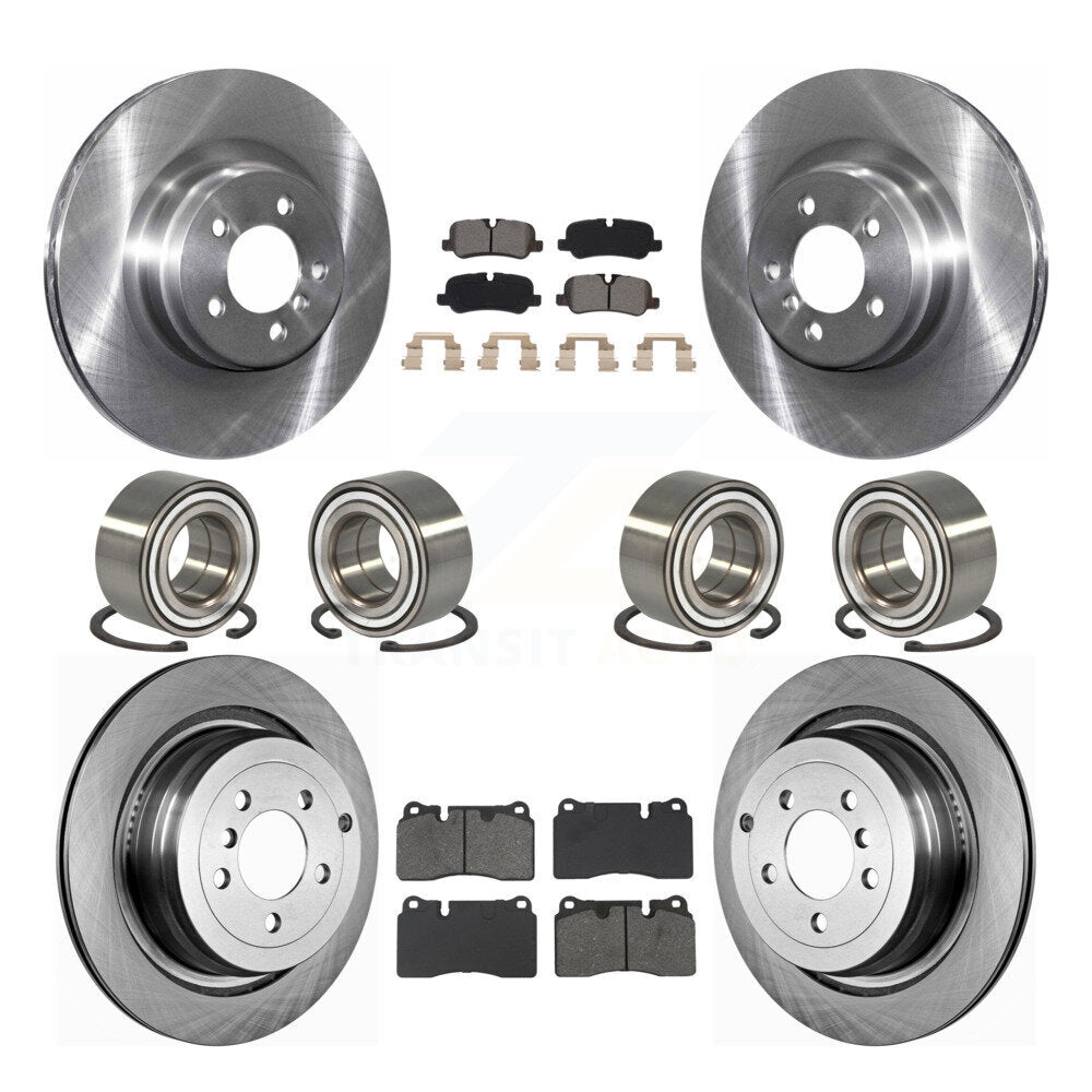 Bearing Brake Rotor Pads Front Rear Kit (10Pc) For Land Rover Range Supercharged