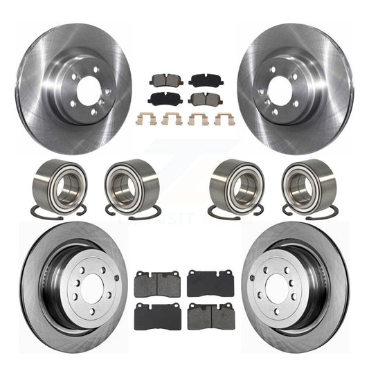 Bearing Brake Rotor Pads Front Rear Kit (10Pc) For Land Rover Range Supercharged