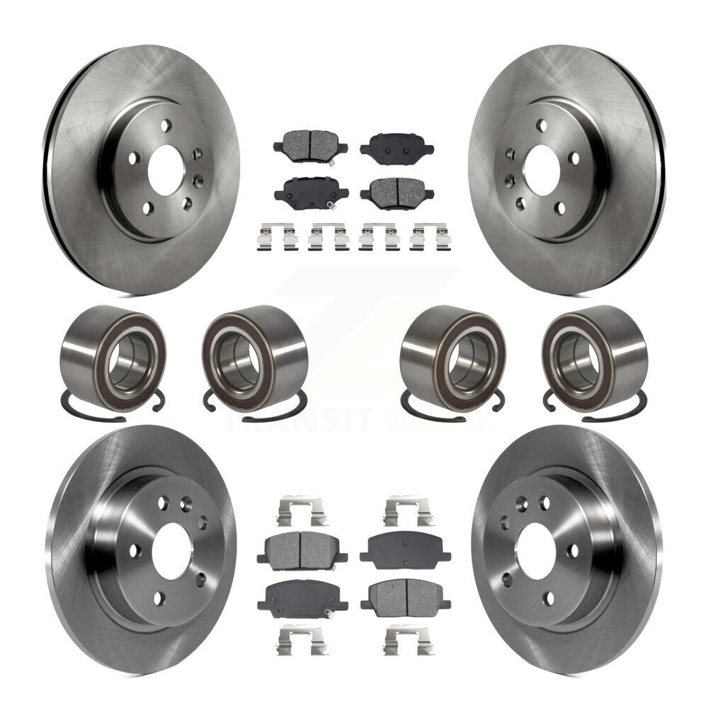 Bearing Brake Rotor & Pads Front Rear Kit (10Pc) For Buick Encore Chevrolet Trax