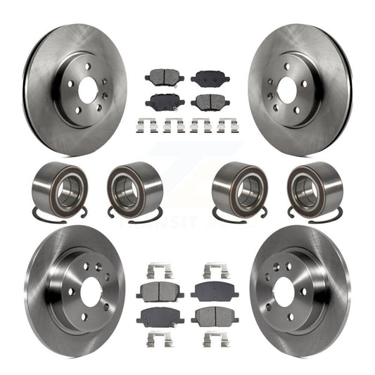 Bearing Brake Rotor & Pads Front Rear Kit (10Pc) For Buick Encore Chevrolet Trax