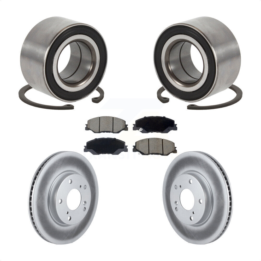 Wheel Bearing Coated Disc Brake Rotor Pads Front Kit For 2019-2022 Honda Insight