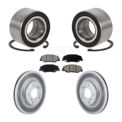 Wheel Bearing Coated Disc Brake Rotor Pads Front Kit For 2019-2022 Honda Insight