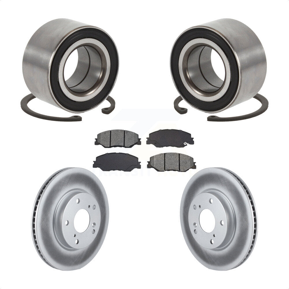 Wheel Bearing Coated Disc Brake Rotor Pads Front Kit For 2019-2022 Honda Insight