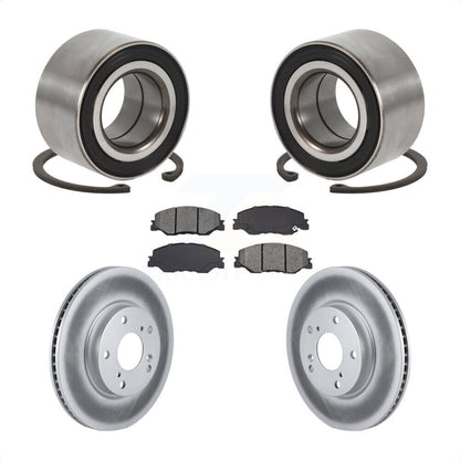 Wheel Bearing Coated Disc Brake Rotor Pads Front Kit For 2019-2022 Honda Insight