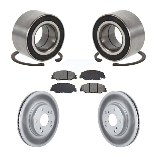 Wheel Bearing Coated Disc Brake Rotor Pads Front Kit For 2019-2022 Honda Insight