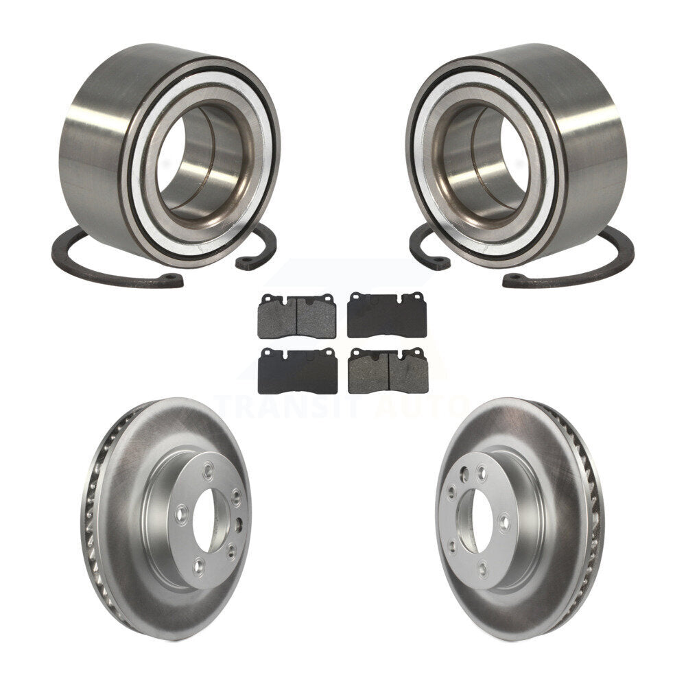 Wheel Bearing Coated Disc Brake Rotors And Pads Front Kit For Volkswagen Touareg