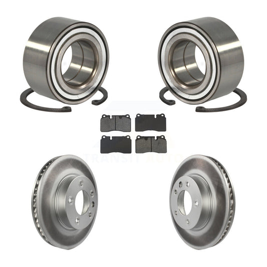 Wheel Bearing Coated Disc Brake Rotors And Pads Front Kit For Volkswagen Touareg