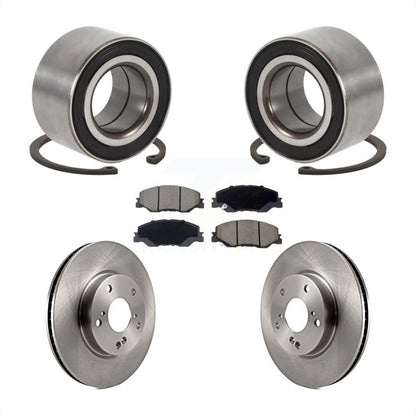 Wheel Bearing Disc Brake Rotors And Pads Front Kit For 2019-2022 Honda Insight