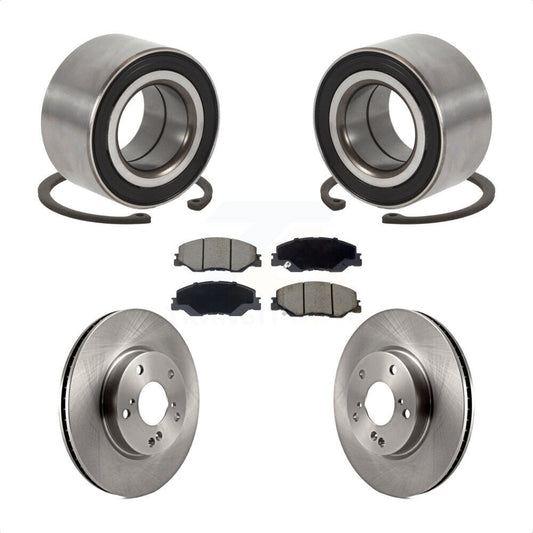 Wheel Bearing Disc Brake Rotors And Pads Front Kit For 2019-2022 Honda Insight