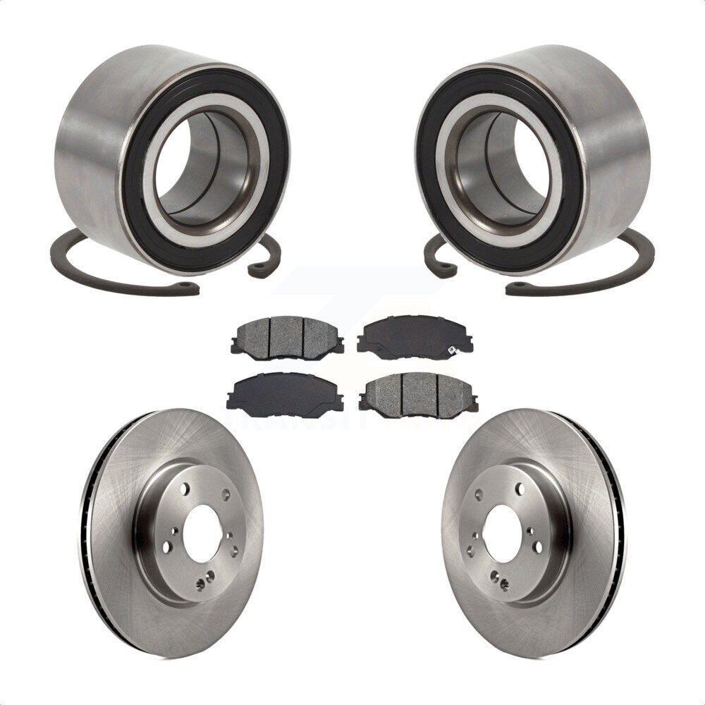 Wheel Bearing Disc Brake Rotors And Pads Front Kit For 2019-2022 Honda Insight