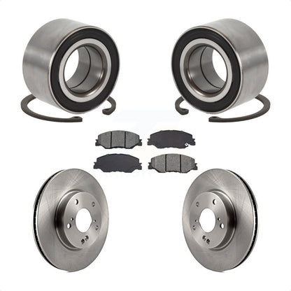 Wheel Bearing Disc Brake Rotors And Pads Front Kit For 2019-2022 Honda Insight